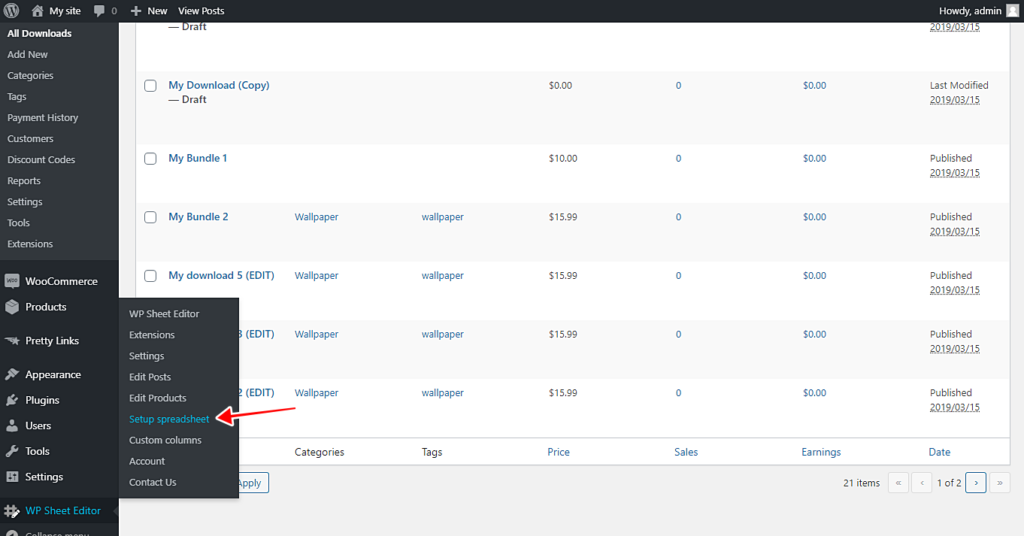 Easy Digital Downloads – How to Export, Import EDD Products