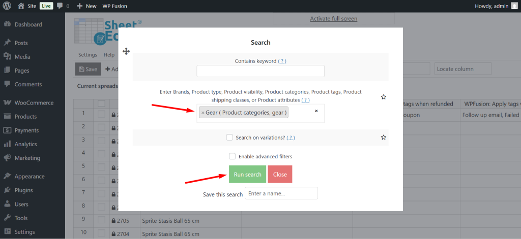 WooCommerce: How to Bulk Edit WP Fusion Product Tags - WP Sheet Editor