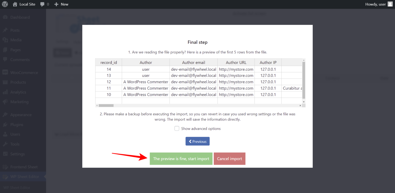 WordPress - How to Export / Import Post Comments - WP Sheet Editor