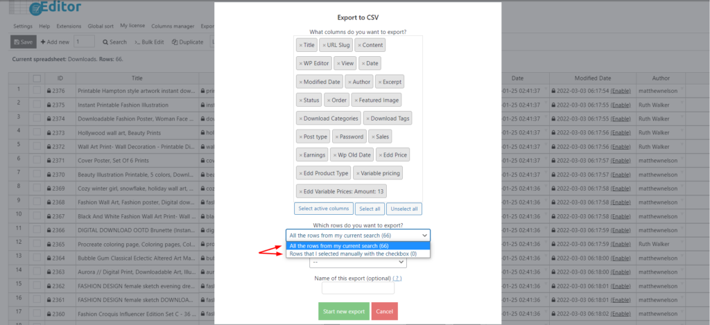 Easy Digital Downloads – How to Export, Import EDD Products