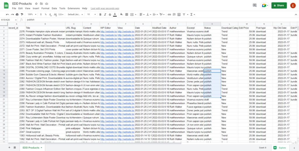 Easy Digital Downloads – How to Export, Import EDD Products