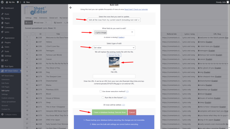 Custom Post Type Maker - Bulk Edit Content in a Spreadsheet