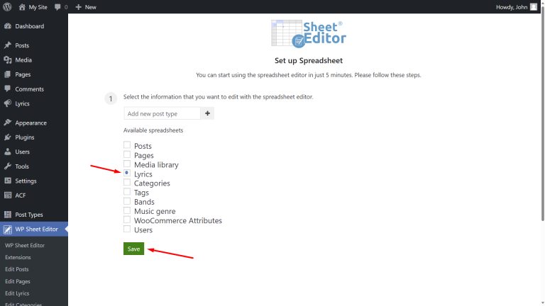 Custom Post Type Maker - Bulk Edit Content in a Spreadsheet