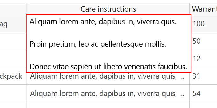 Text area