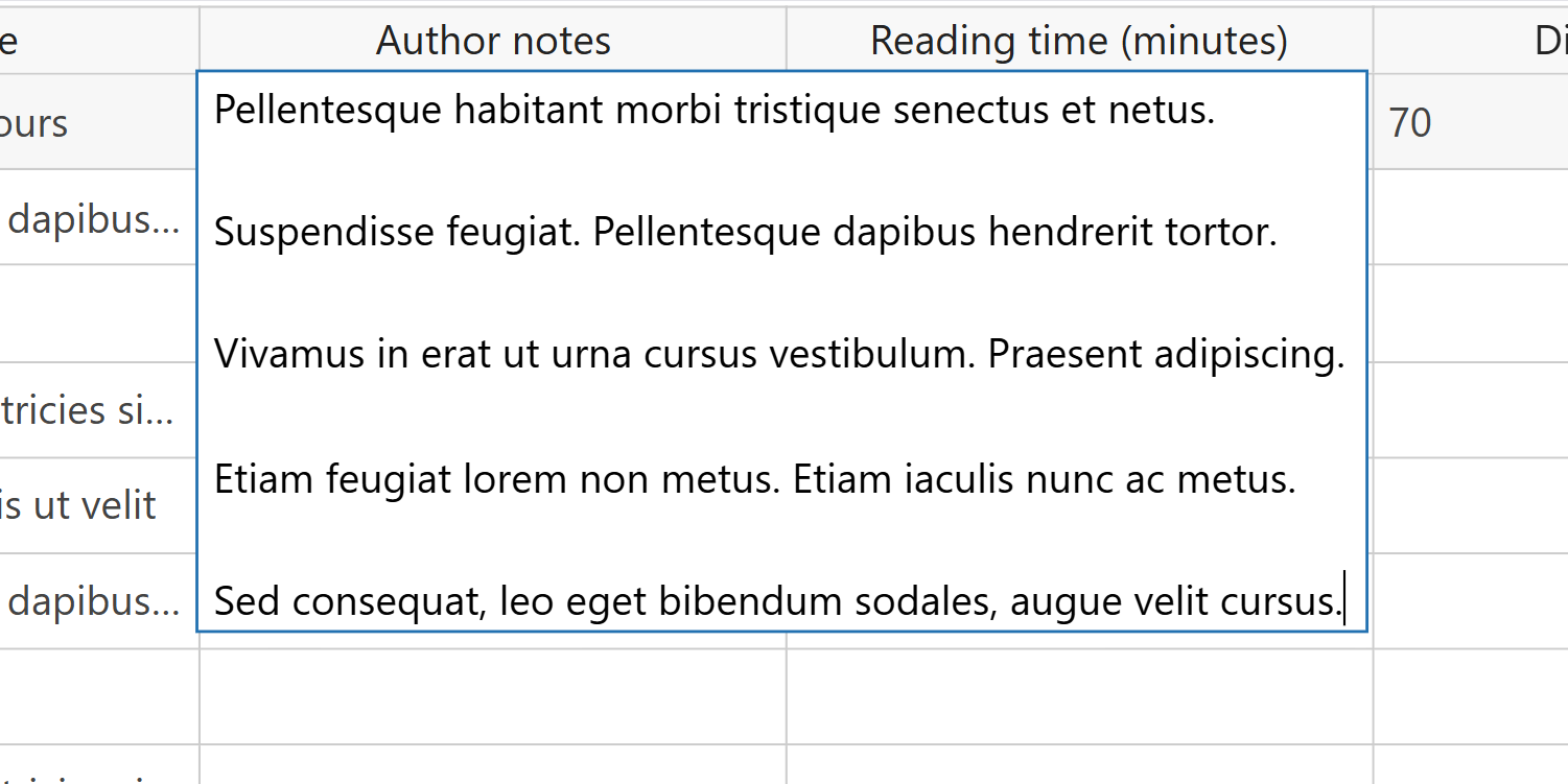 text area