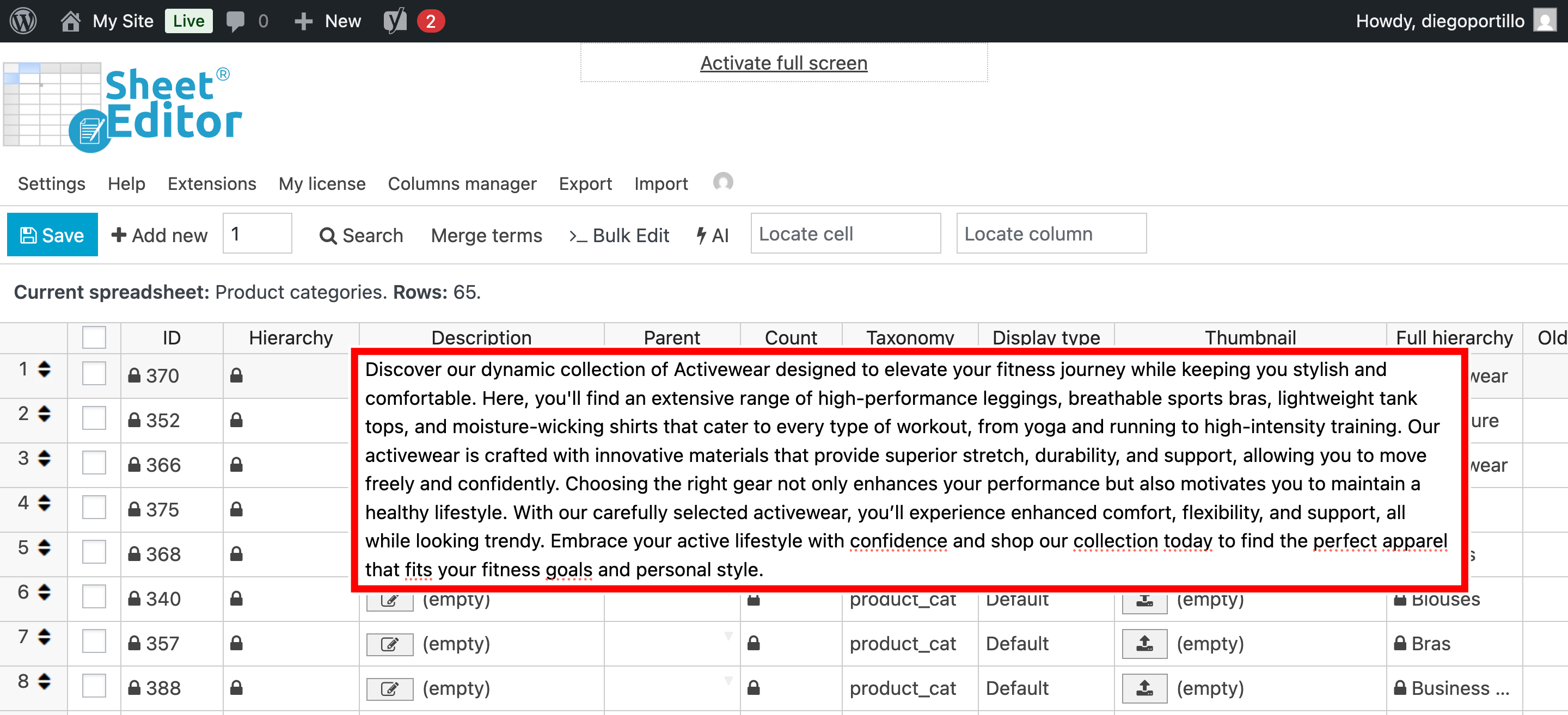generate woocommerce category descriptions with ai