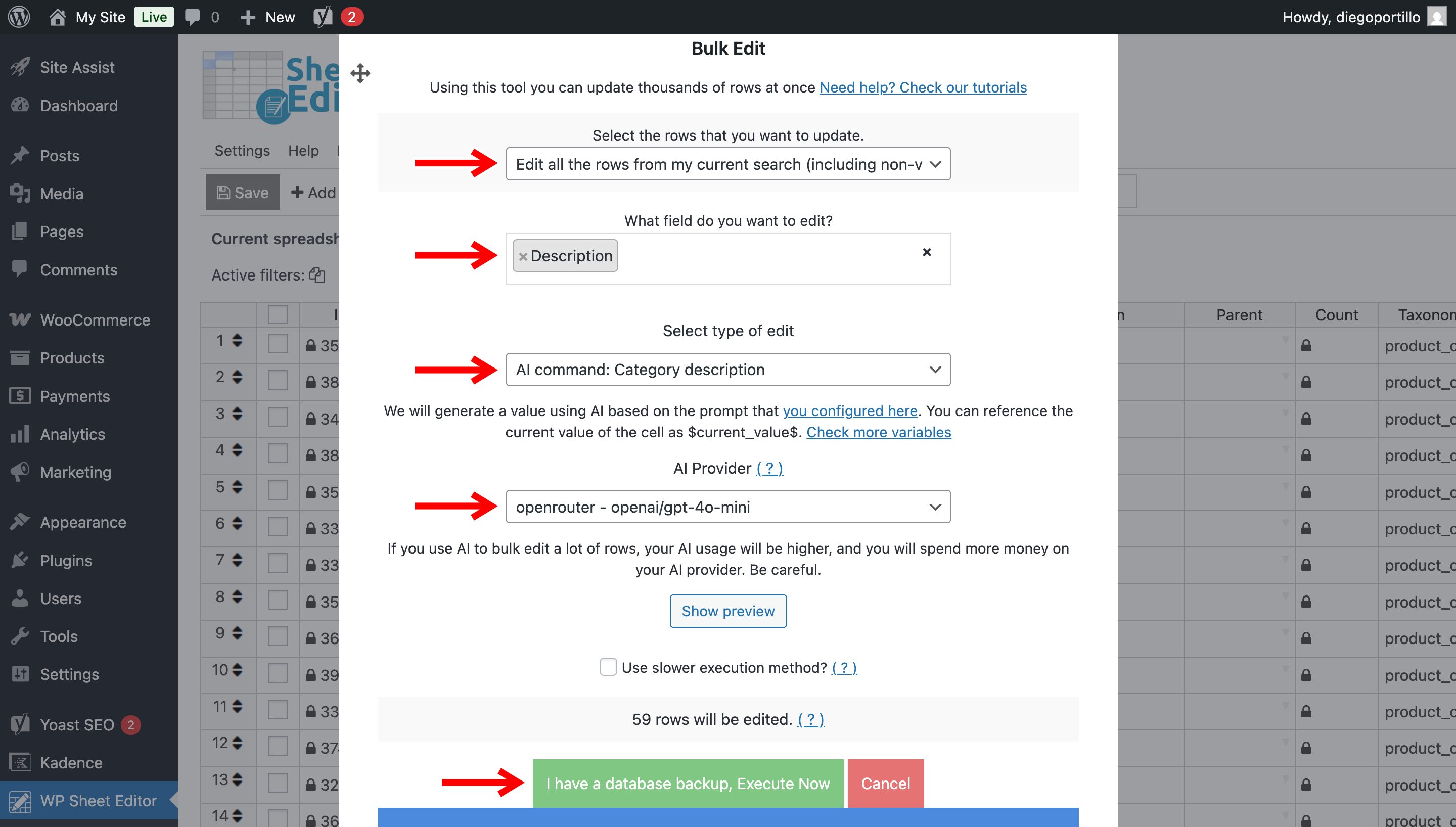 generate woocommerce category descriptions with ai
