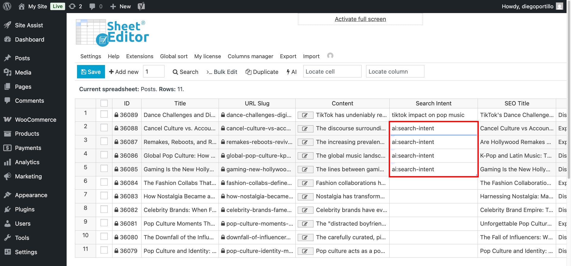 find-cannibalization-issues-wordpress-posts-ai