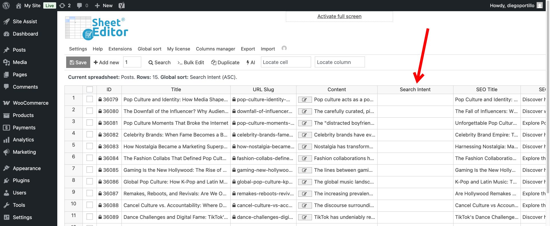find-cannibalization-issues-wordpress-posts-ai