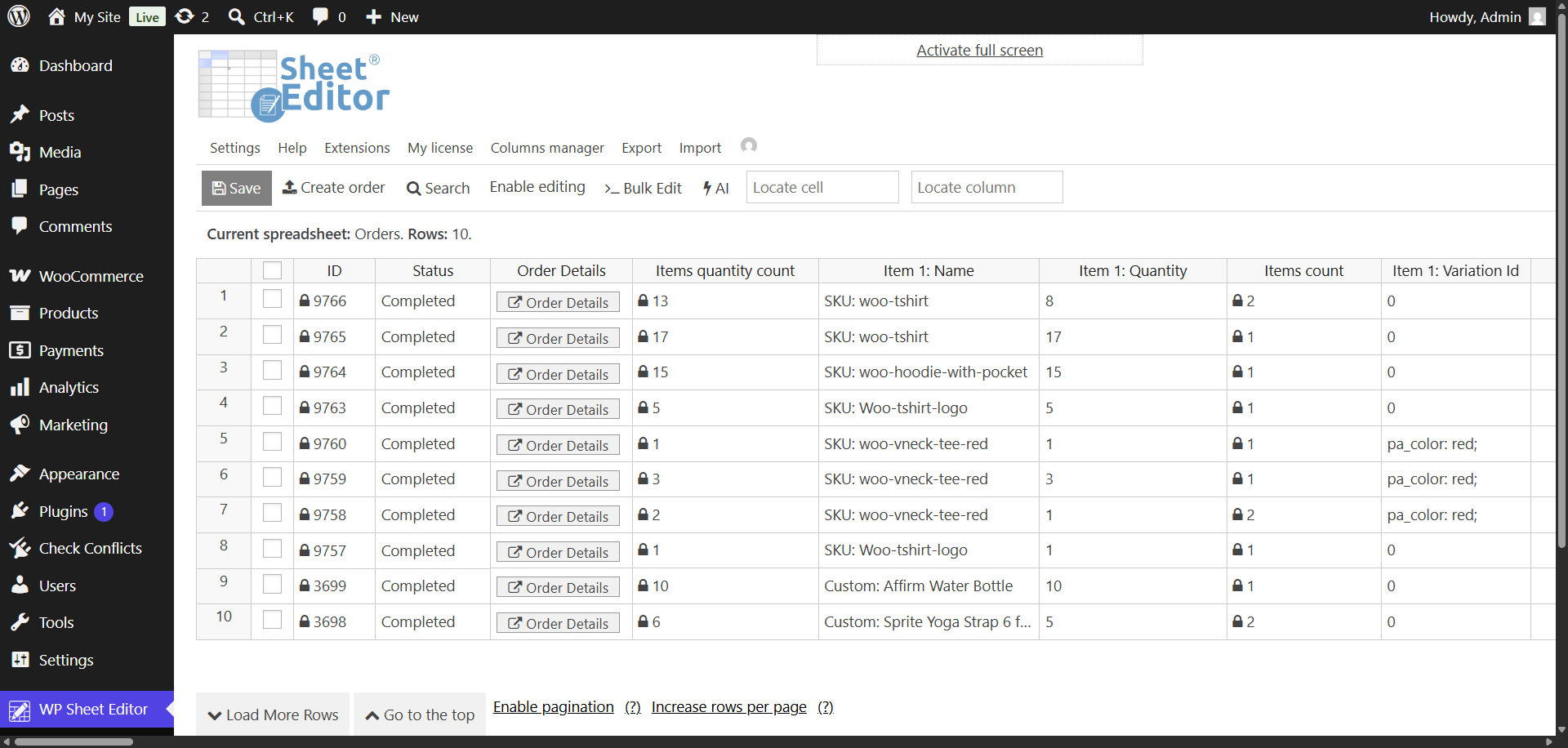 export-order-details-woocommerce-excel