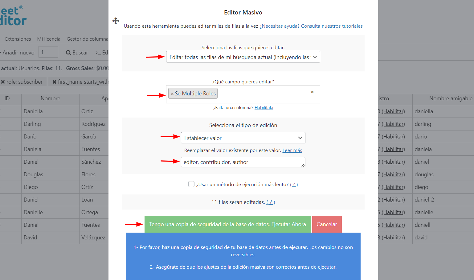 WordPress – Agregar Múltiples Roles a Usuarios Masivamente – Importar